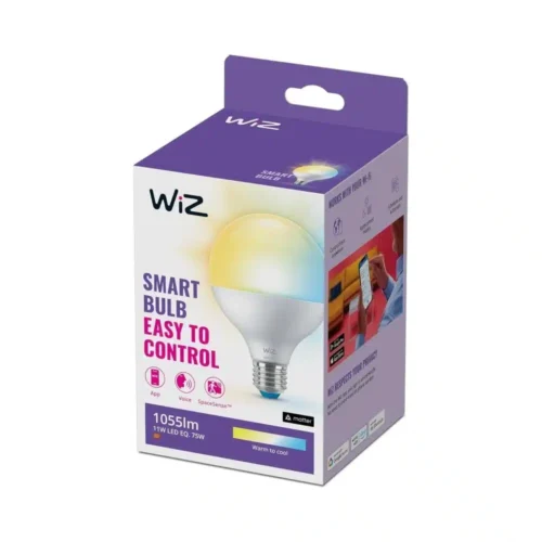 Bombilla WiZ Ambiance Globo G95 E27 Pack Individual Philips Wifi Con tecnología SpaceSense