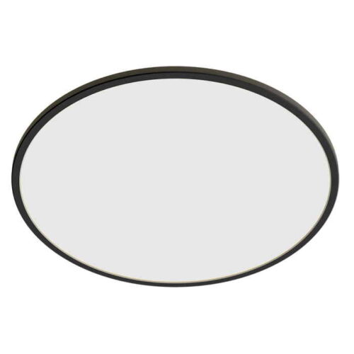 Plafón SuperSlim Negro Superficie Philips 2700K