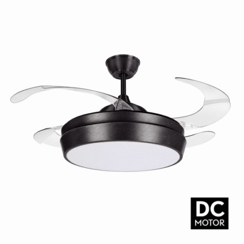 Ventilador Plegable de Techo Simun Marrón DC