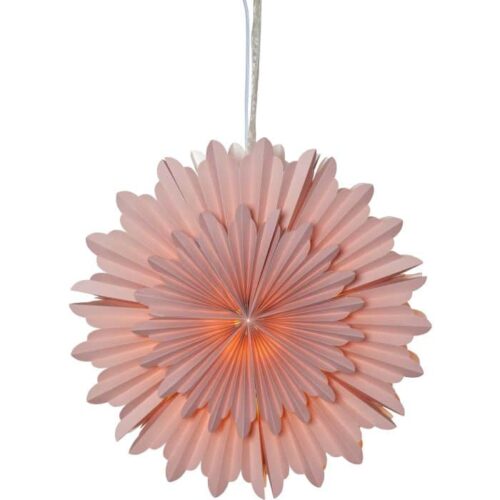 Colgante Techo Flor Crystal Rosa Luces Navidad