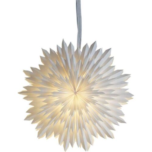 Colgante Techo Flor Ice Blanco Luces Navidad