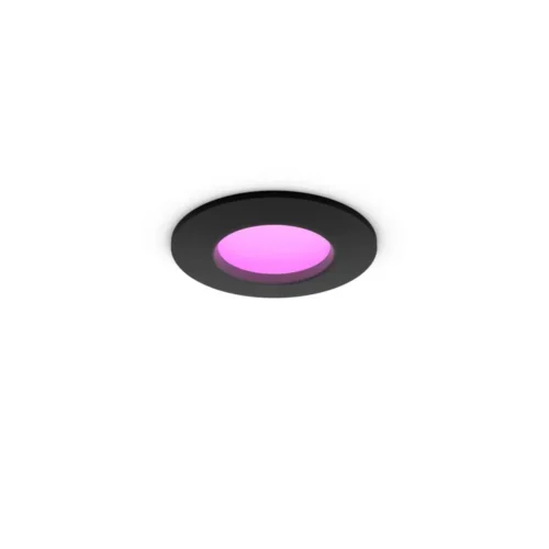 Empotrable Downlight Slim S Philips HUE White&Color Redondo Negro Zigbee & BT
