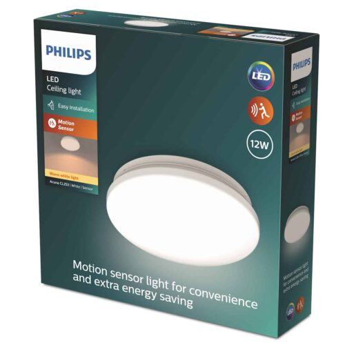 Plafón LED Acuna Sensor 12W 2700ºk Philips