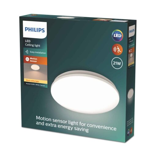 Plafón LED Acuna Sensor 21W 2700ºk Philips