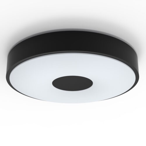 Plafón LED Coiner Negro 24W 2700ºk Philips
