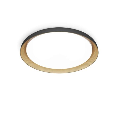 Plafón LED Pebblo Negro 10W 4000ºk Ultra Eficiente Philips