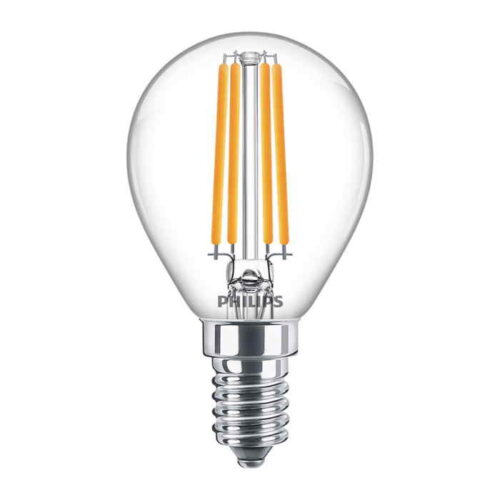 Bombilla Esférica Clara LED 806LM E14 (Cálida) Philips