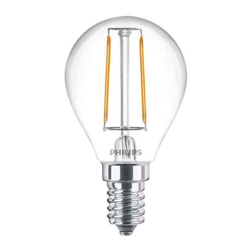 Bombilla Esférica Clara LED 250LM E14 (Cálida) Philips