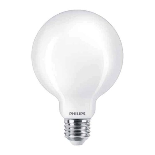 Bombilla Globo 95mm Mate LED 806LM E27 (Cálida) Philips