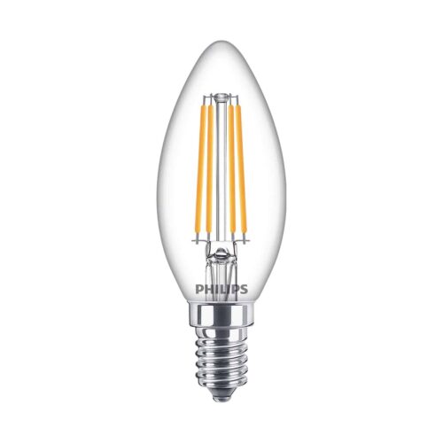 Bombilla Vela Clara LED 806LM E14 (Cálida) Philips