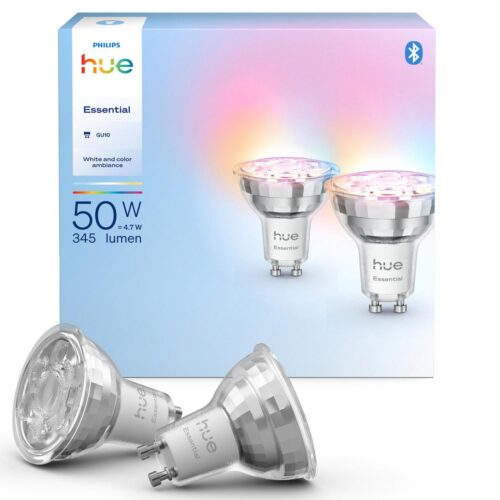Bombilla Philips HUE Essential White&Color GU10 Pack 2 Zigbee & BT