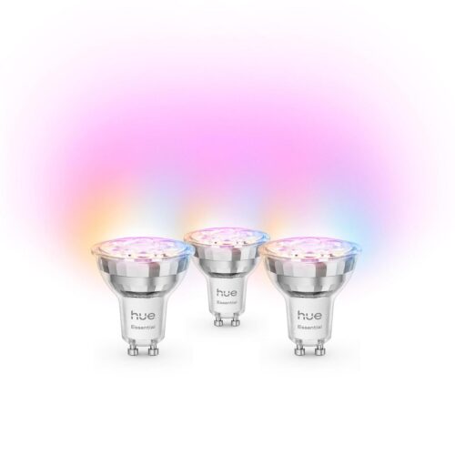 Bombilla Philips HUE Essential White&Color GU10 Pack 3 Zigbee & BT