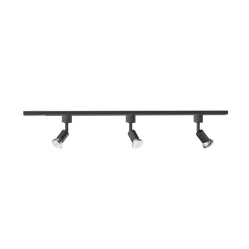 Kit Foco Orientable Carril EasyLink Tobia Negro 3L Philips