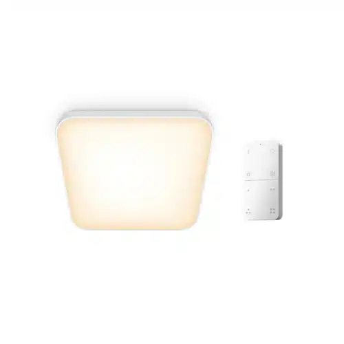 Plafón Cuadrado Philips Smart Led luz Blanca Regulable 2700K-6500K - 1800 lúmenes con mando