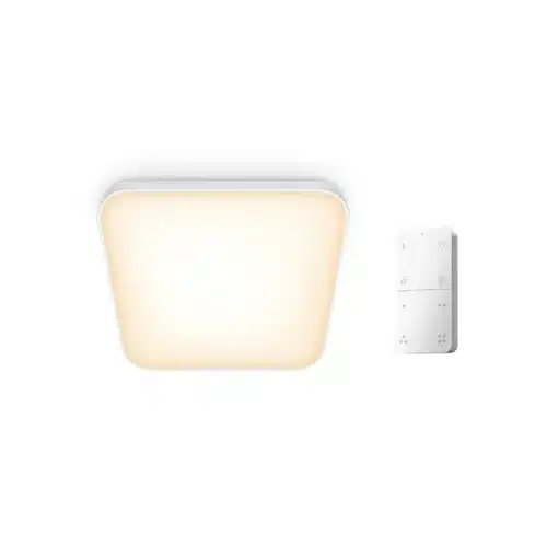 Plafón Cuadrado Philips Smart Led luz Blanca Regulable 2700K-6500K - 2600 lúmenes con mando