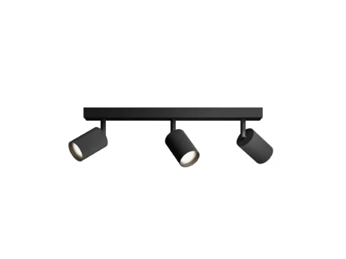 Foco de Techo - Pared Wyatt Negro 3L Orientable Philips